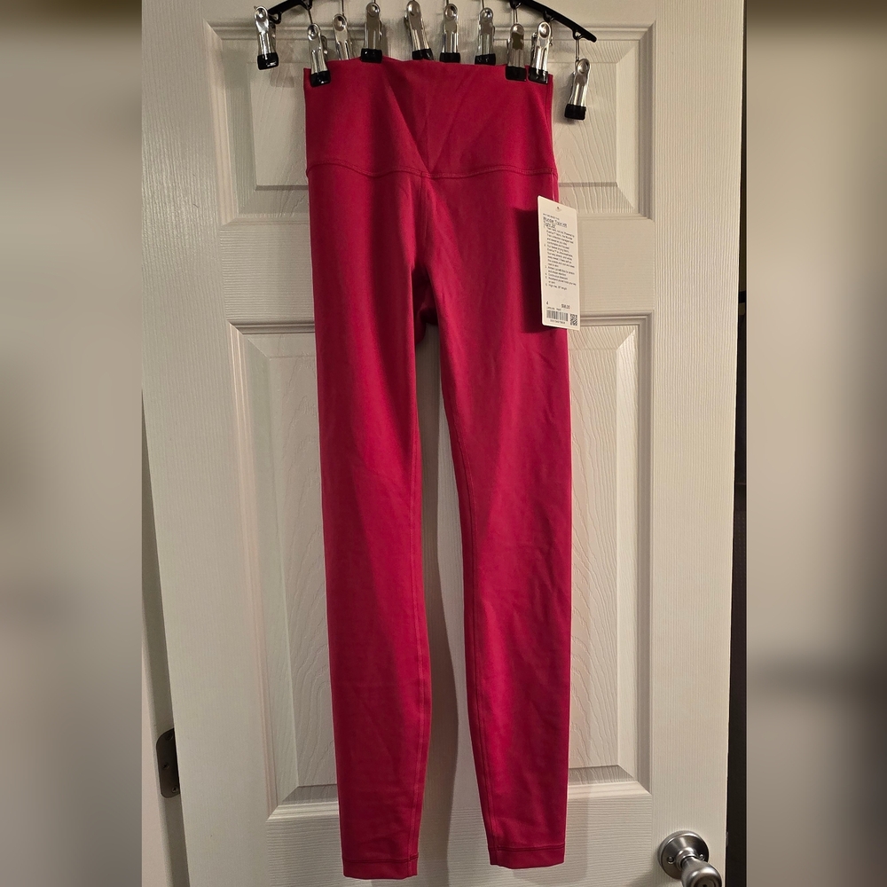 Lulumon Wunder Train HR Tight Size 4 Passionate Pink Sold Out Color